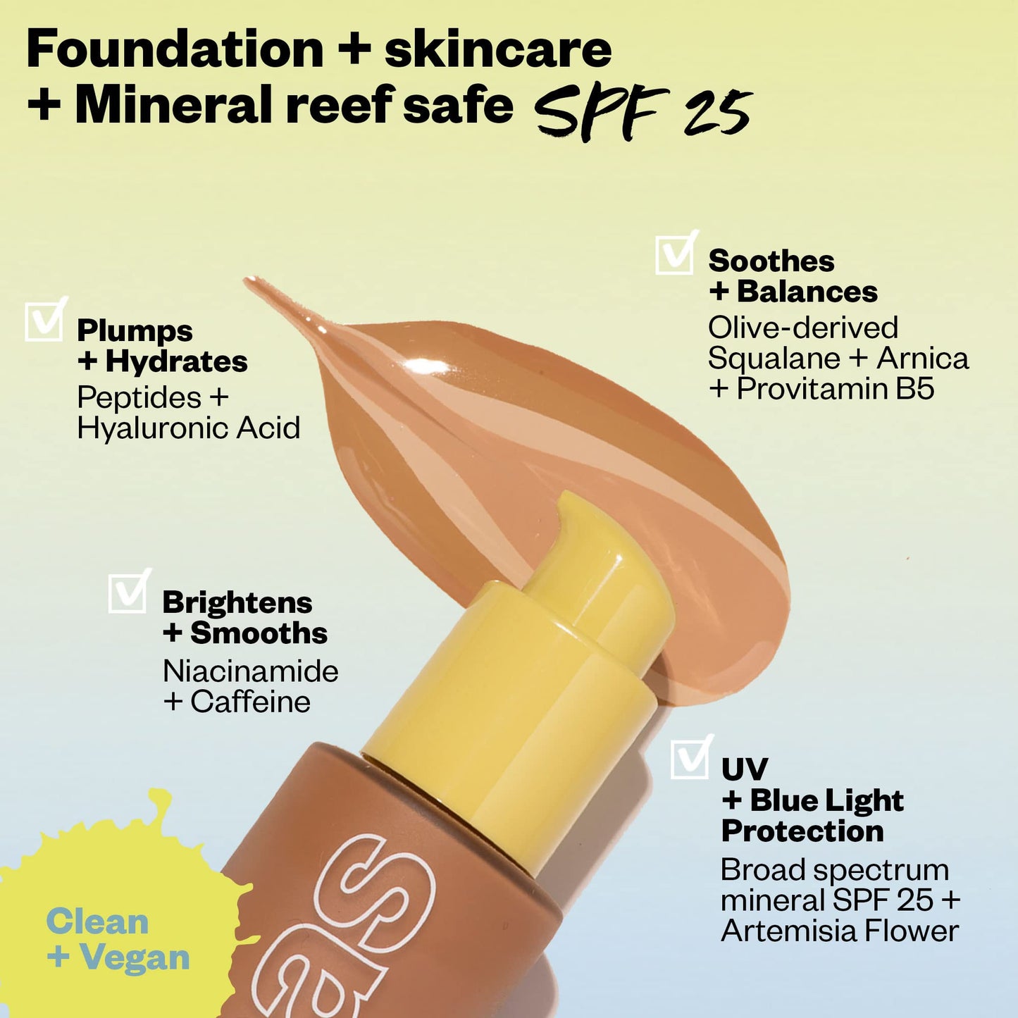 Kosas Revealer Liquid Foundation SPF 25 – Medium Buildable Coverage, Hydrating Natural Glow Finish, Light Cool 150