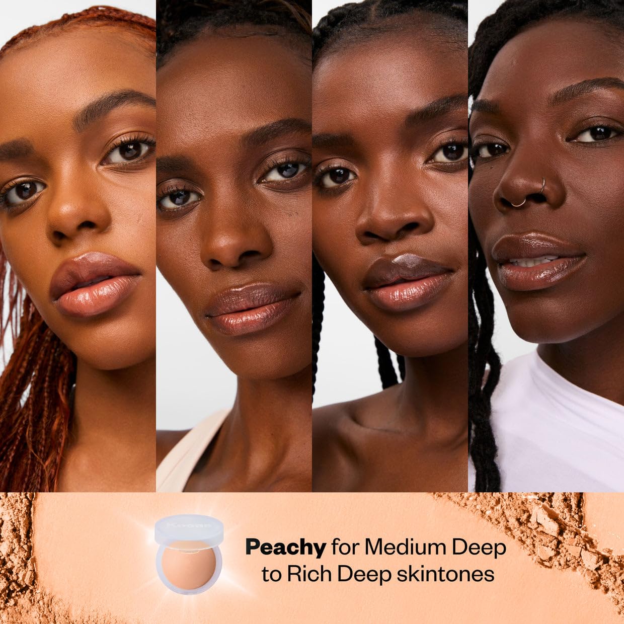 Kosas Cloud Set Brightening Baked Powder – Under Eye Setting Powder, Talc-Free Soft Focus Finish, Peachy