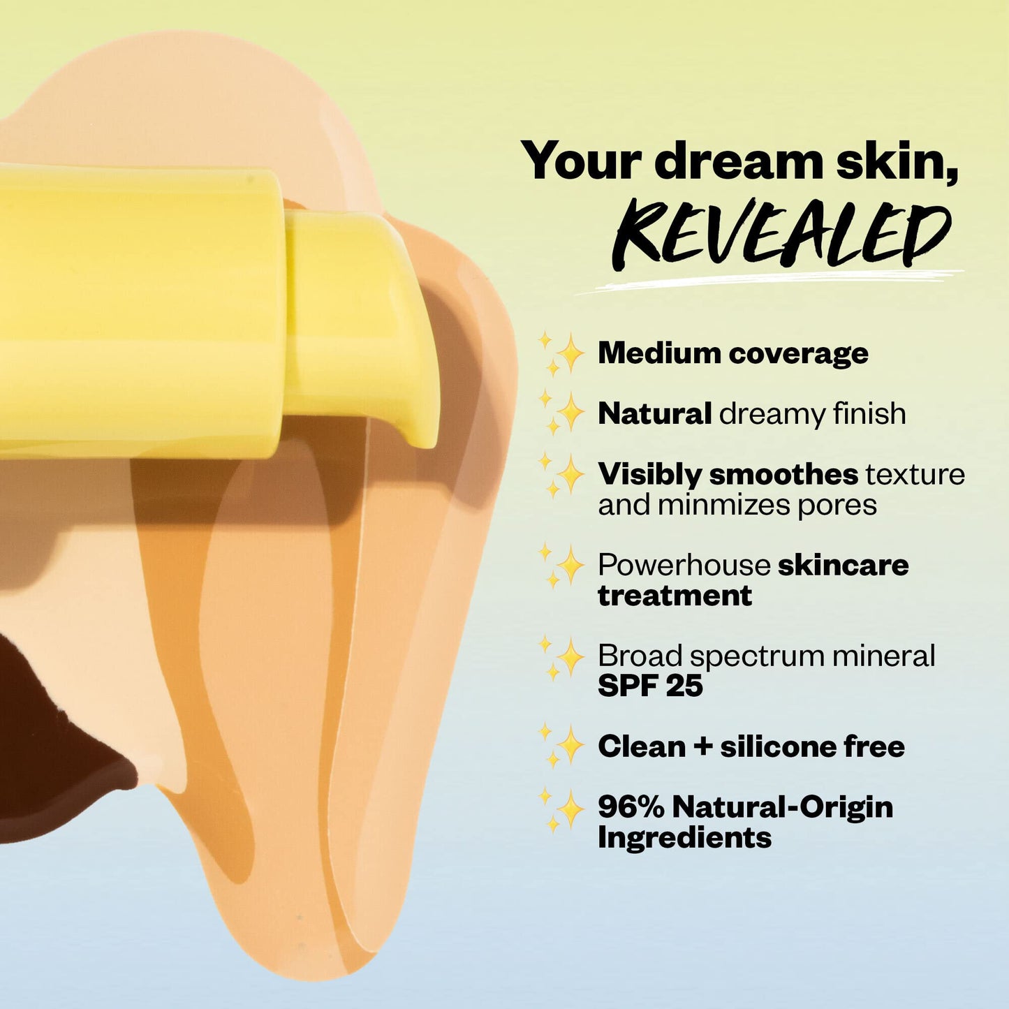 Kosas Revealer Liquid Foundation SPF 25 – Medium Buildable Coverage, Hydrating Natural Glow Finish, Light Medium Neutral 200